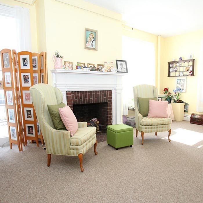 bedroom at College Manor Assisted Living