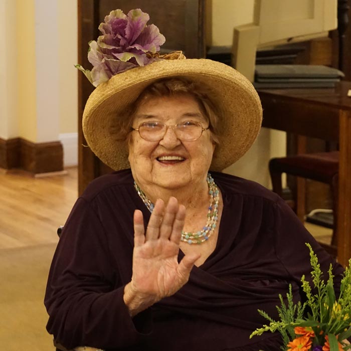 resident smiling