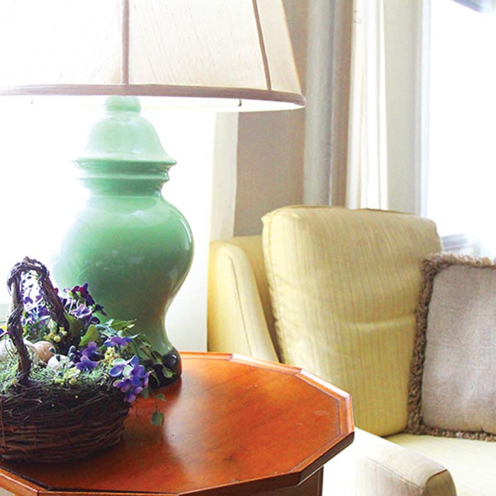 end table in room